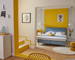 QUARTIER Relaxsessel VICKY VELVET gelb