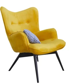 QUARTIER Relaxsessel VICKY VELVET gelb