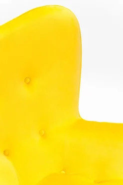 QUARTIER Relaxsessel VICKY VELVET gelb