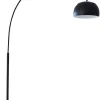 Retrofit Bogenlampe schwarz /Marmor schwarz