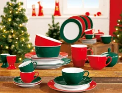 Ritzenhoff & Breker Dessertteller DOPPIO 6er Set rot