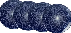Ritzenhoff & Breker Dessertteller ROYAL REIKO 4er Set blau/ weiß
