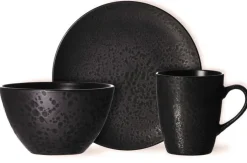 Ritzenhoff & Breker Frühstücksservice KITWE 12-teilig schwarz