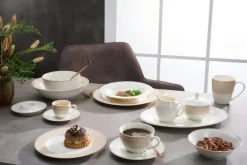 Ritzenhoff & Breker Kaffeeservice GEO 18-teilig Porzellan beige