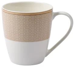 Ritzenhoff & Breker Kaffeebecher GEO Porzellan beige