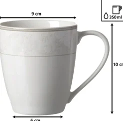 Ritzenhoff & Breker Kaffeebecher ISABELLA 6er Set cremeweiß