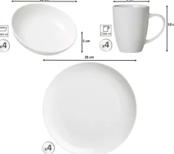 Ritzenhoff & Breker Kombiservice SUOMI 12-teilig cremeweiß