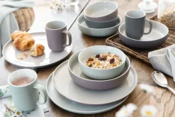 Ritzenhoff & Breker Pastaschale JASPER 4er Set grau/ weiß