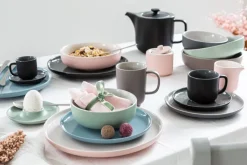 Ritzenhoff & Breker Pastaschale JASPER 4er Set grau/ weiß