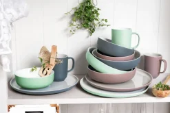 Ritzenhoff & Breker Pastaschale JASPER 4er Set grau/ weiß