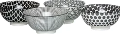 Ritzenhoff & Breker Schale TAKEO 4er Set schwarz/ weiß