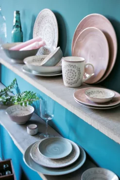 Ritzenhoff & Breker Teller flach VALENCIA blau/ grau