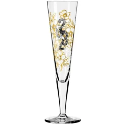 RITZENHOFF Champagnerglas BRILLIANTNACHT R. BOHNENBERG mit edlen Kristallen