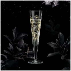 RITZENHOFF Champagnerglas BRILLIANTNACHT R. BOHNENBERG mit edlen Kristallen