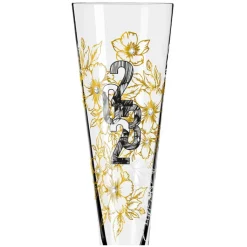 RITZENHOFF Champagnerglas BRILLIANTNACHT R. BOHNENBERG mit edlen Kristallen