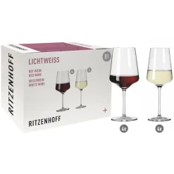 RITZENHOFF Weinglas Set LICHTWEISS 8-teilig