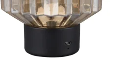 Reality RL RL Akku LED Tischlampe LORD schwarz /amber
