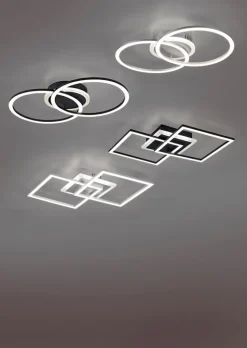 Reality RL RL LED Deckenlampe VENIDA 35,5 x 57,5 cm schwarz