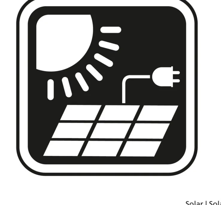 Reality RL RL LED Solarlampe MELO 30 cm weiß