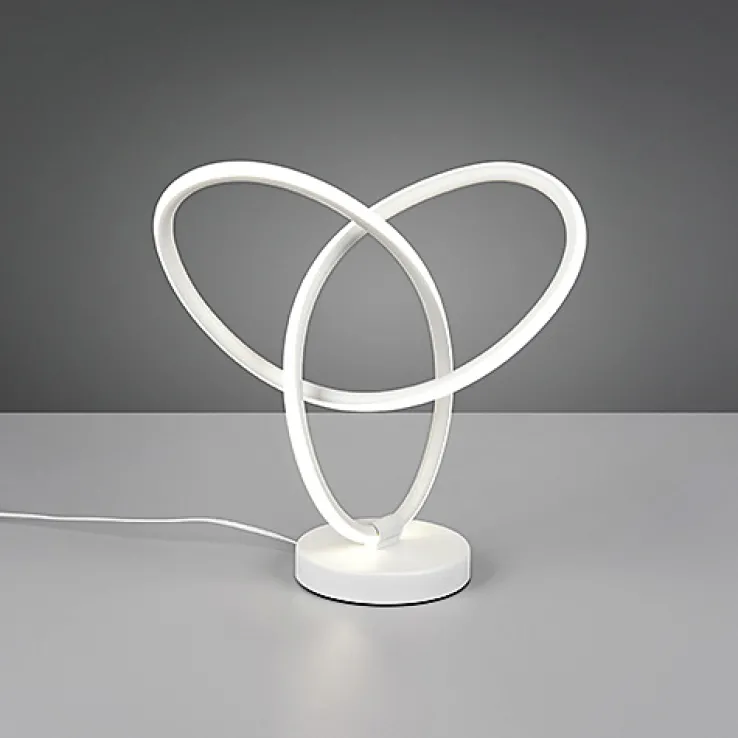 Reality RL RL LED Tischlampe Lando, Metall, 28 x 28 x 12 cm Weiß