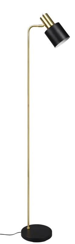 Reality RL RL Retrofit Stehlampe ADAM schwarz /messingfarbig