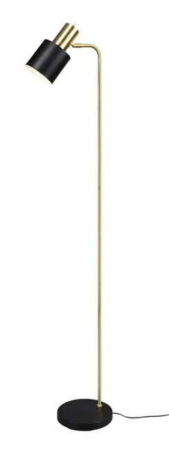 Reality RL RL Retrofit Stehlampe ADAM schwarz /messingfarbig