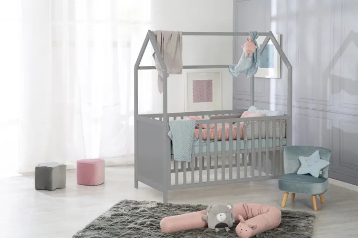 roba Babybett HAUSBETT 70 x 140 cm taupe