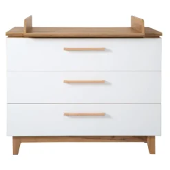 roba Wickelkommode 117 x 104 x 41 cm weiß/goldeiche