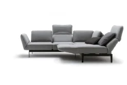 ROLF BENZ Ecksofa MERA 267 x 192 cm Stoffbezug signalgrau