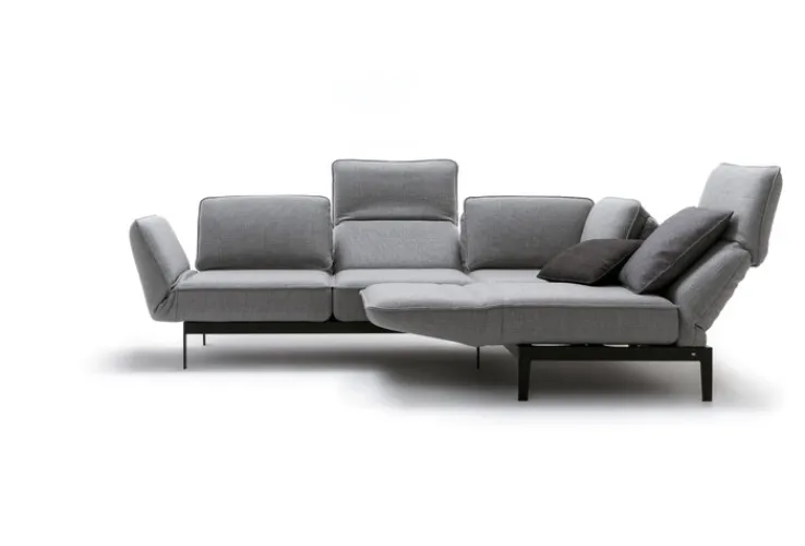 ROLF BENZ Ecksofa MERA 267 x 192 cm Stoffbezug signalgrau