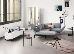 ROLF BENZ Ecksofa MERA 267 x 192 cm Stoffbezug signalgrau