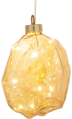 SAICO Deko Anhänger NUGGET1 10x10x10 cm amber-gold