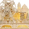 SAICO Deko Objekt WEIHNACHTSDORF mit RIESENRAD 12x28x23,5 cm
