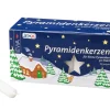 SAICO 50er Set Pyramidenkerzen EWA 7,40 cm Weiß