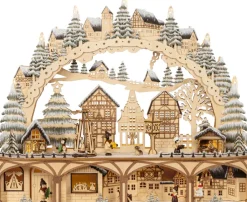 SAICO Lichtobjekt WEIHNACHTSMARKT 60x48x12 cm