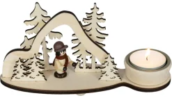 SAICO Teelichthalter WINTERKIND 19x9x5,5 cm