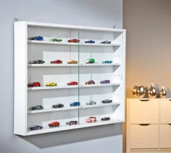 Sammlervitrine ADAM 80x60x9,5 cm Weiß