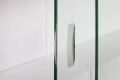 Sammlervitrine HENDRIK 80x60x9,5 cm Grau/Weiß