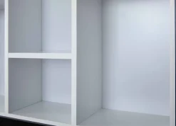 Sammlervitrine LENNY 66,5x66,5x13,7 cm Schwarz/Weiß