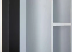 Sammlervitrine LENNY 66,5x66,5x13,7 cm Schwarz/Weiß