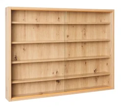 Sammlervitrine MATS 80x60x9,5 cm Artisan-Eiche Dekor