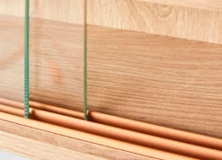 Sammlervitrine MATS 80x60x9,5 cm Artisan-Eiche Dekor