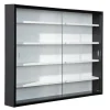 Sammlervitrine STEFAN 80x60x9,5 cm Schwarz/Weiß