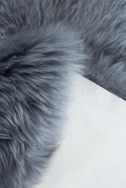 Schaffell UNIKAT OAKLAND I 60 x 85 cm dunkelgrau