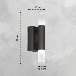 SCHÖNER-WOHNEN-Kollektion SCHÖNER WOHNEN-Kollektion LED Badlampe Wand TWICE 7 cm schwarz