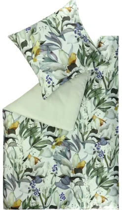 SCHÖNER-WOHNEN-Kollektion SCHÖNER WOHNEN-Kollektion Satin-Bettwäsche BIRDS 135 x 200 cm mehrfarbig