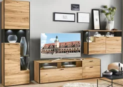 SCHÖNER WOHNEN-Kollektion Wohnwand II ANDRA Eiche rustico geölt