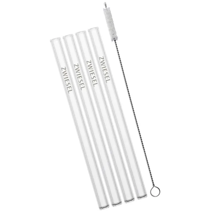 SCHOTT ZWIESEL Glastrinkhalm-Set 5-teilig - je 15 cm