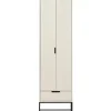 Schrank SILAS 60 x 210 cm Kiefer massiv im Farbton Staub