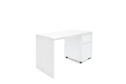 Schreibtisch 130 x 75 cm weiß matt